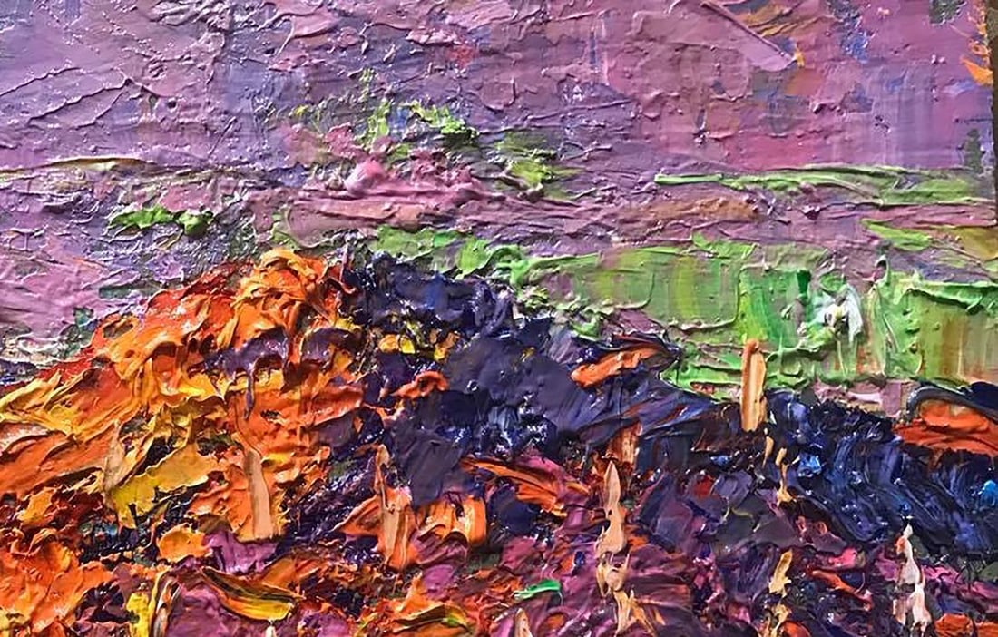 Oil painting Red mountain Kalenyuk Alex - 3
