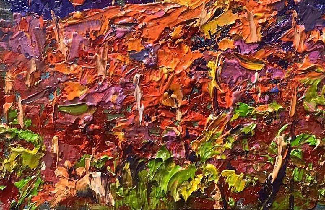 Oil painting Red mountain Kalenyuk Alex - 4