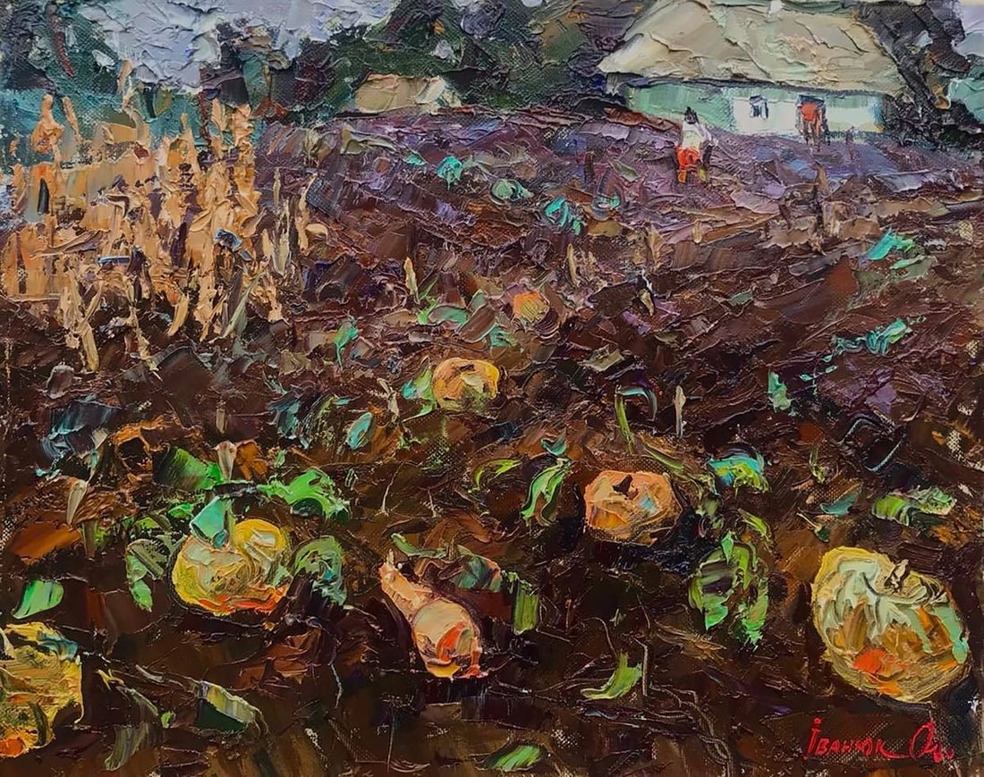 Oil painting In the garden Kalenyuk Alex (1 of 6)