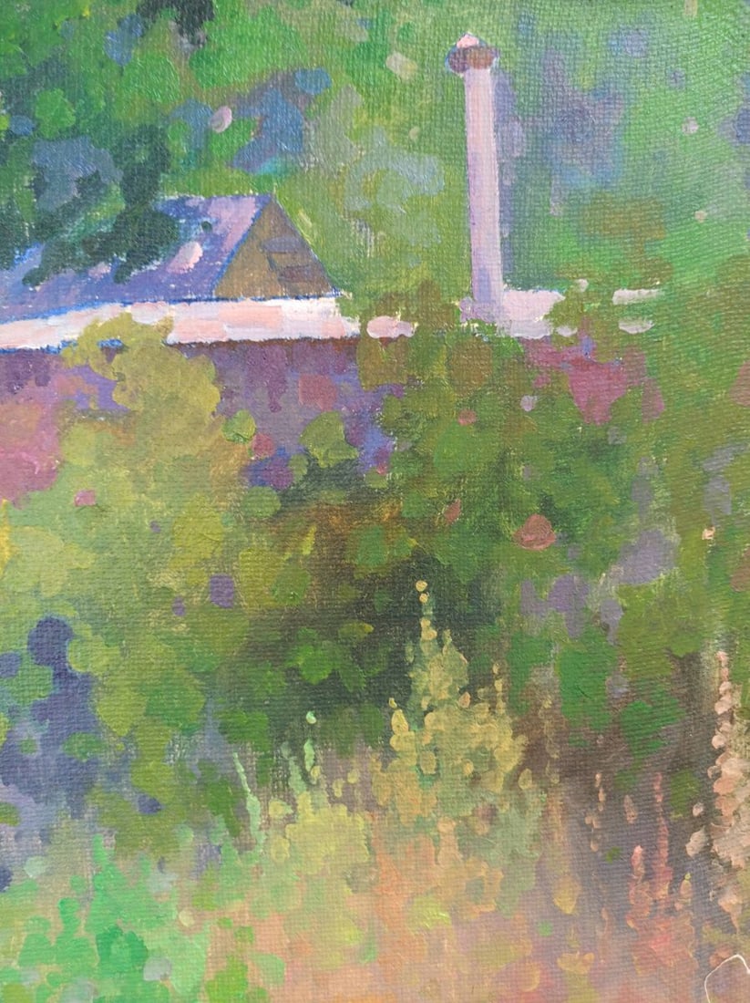 Oil painting Summer garden Peter Tovpev - 4