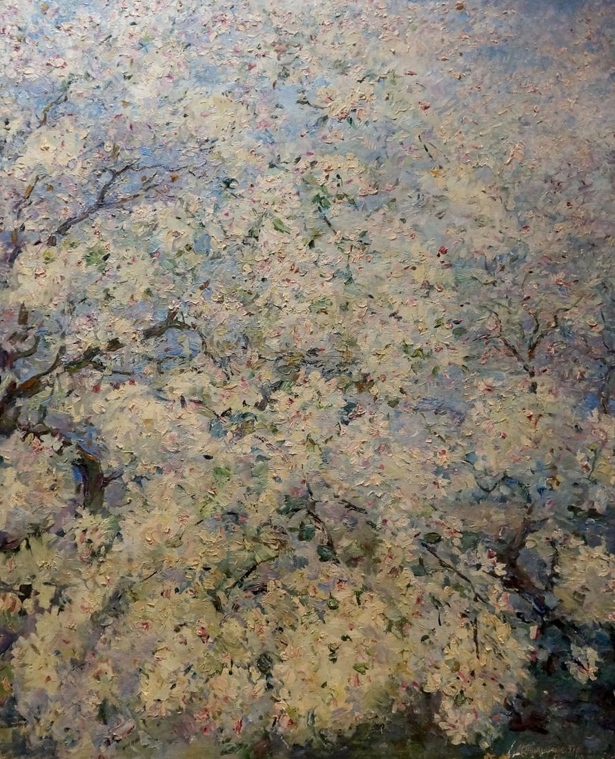 Oil painting Apple tree blossoms Titarenko Maria Anatolyevna (1 of 8)