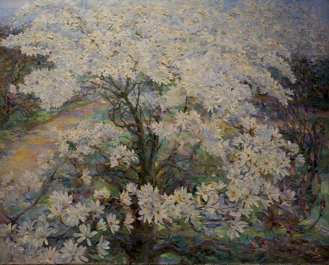 Oil painting Apple tree blossoms Titarenko Maria Anatolyevna (1 of 8)