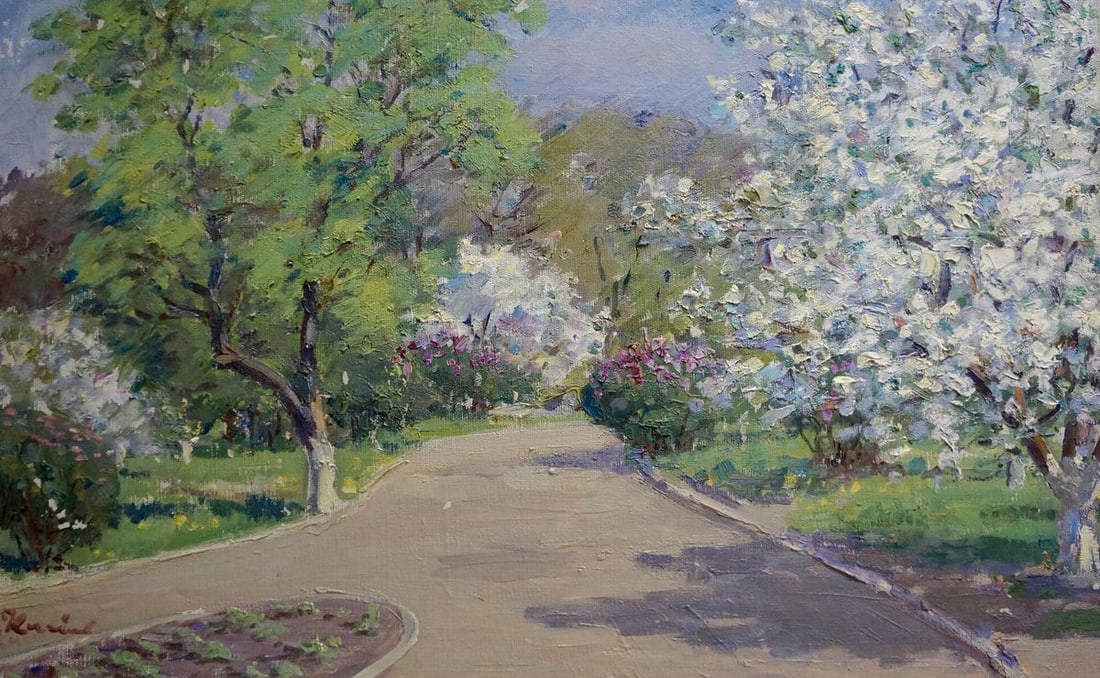 Oil painting Spring has come and the trees are blooming Kisil Grigory Alekseevich (1 of 8)