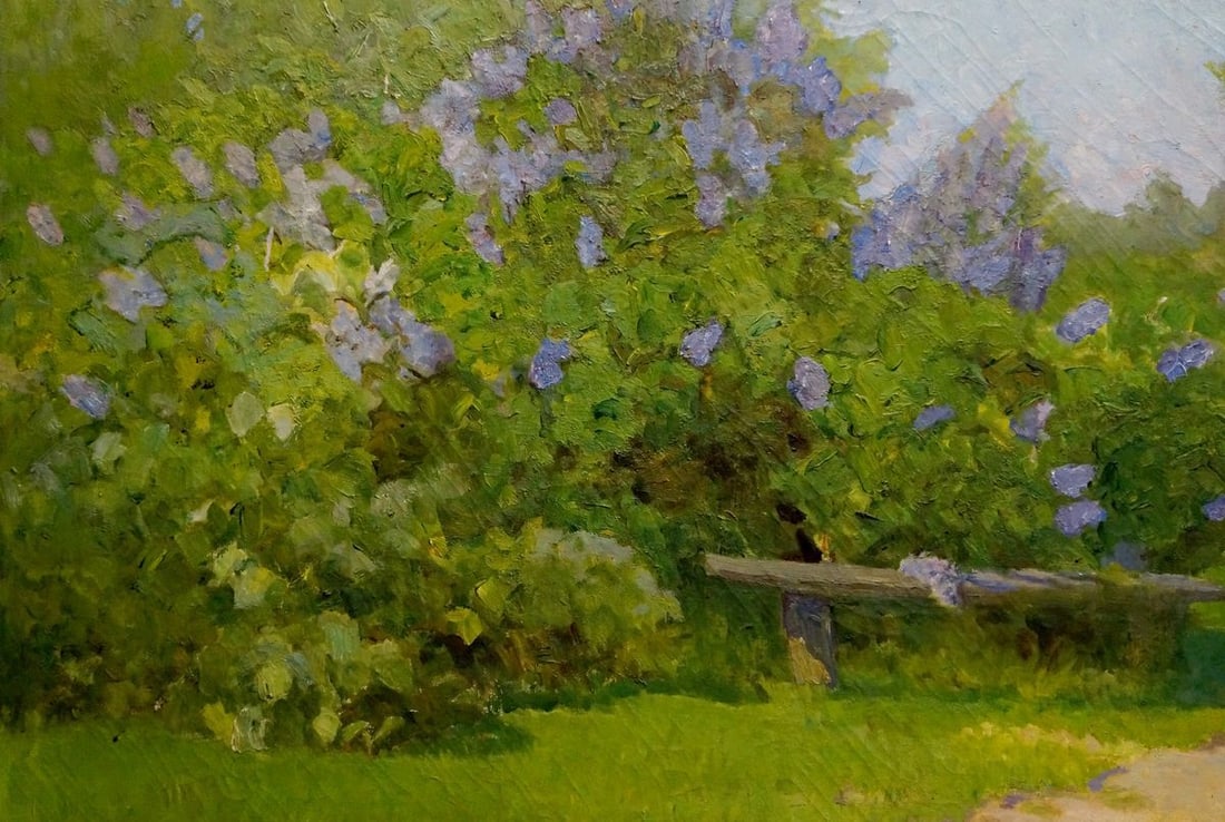 Oil painting Summer landscape Zharenko Lavrentiy Semenovich - 2