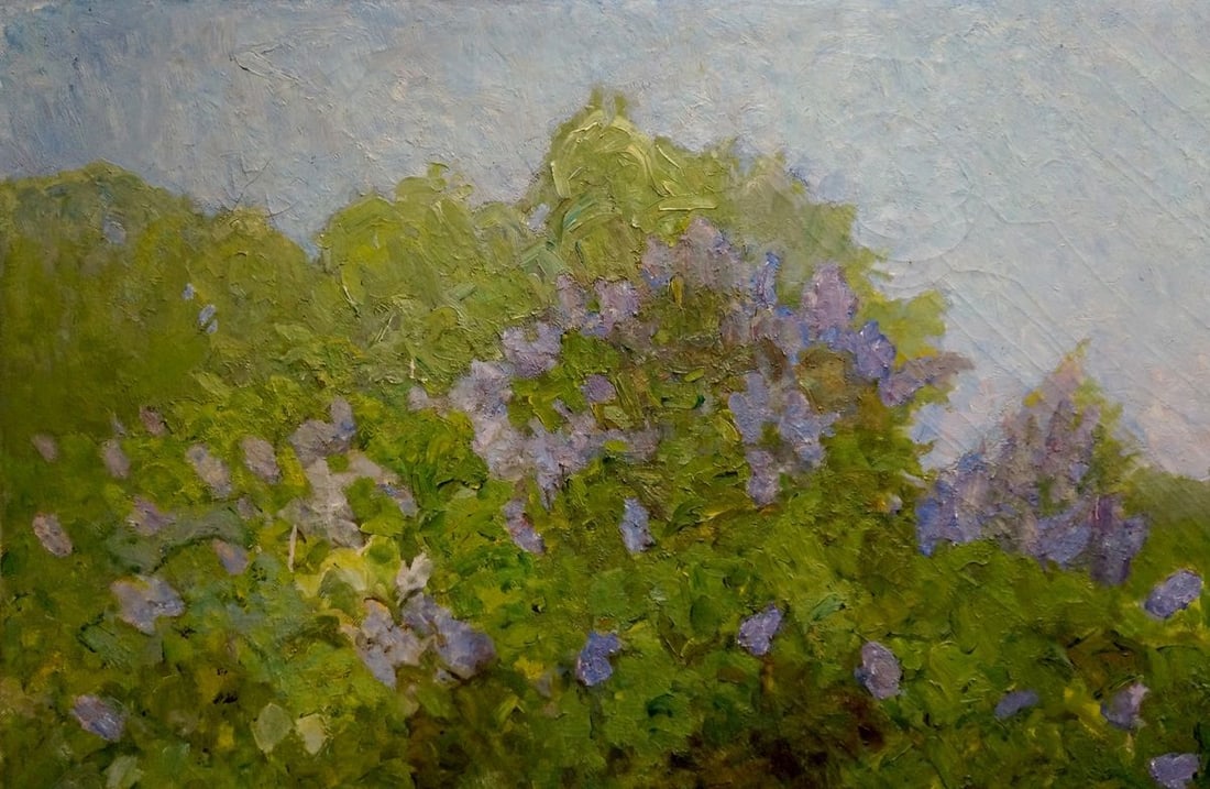 Oil painting Summer landscape Zharenko Lavrentiy Semenovich - 3