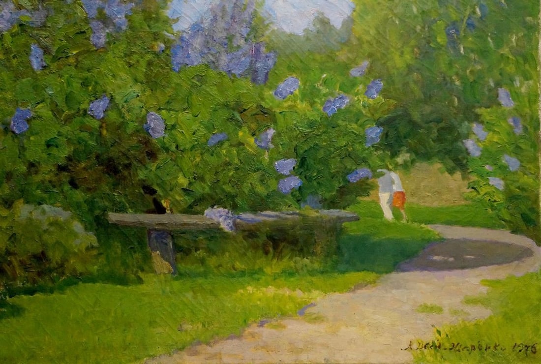 Oil painting Summer landscape Zharenko Lavrentiy Semenovich - 5