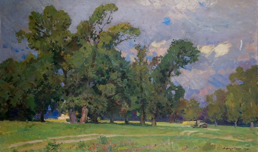 Oil painting Before the storm Khodchenko Lev Pavlovich: Title: Oil painting Before the storm Khodchenko Lev Pavlovich Description: Vern 1268 *** ABOUT THIS PAINTING *** * TITLE: "Before the storm" * ARTISTS: Khodchenko Lev Pavlovich * SIZE: 115x70 cm/'45.2