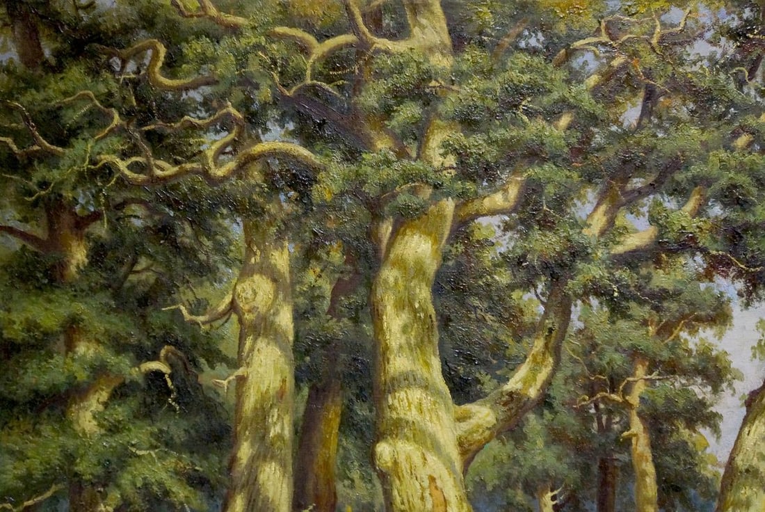 Oil painting Forest landscape - 3