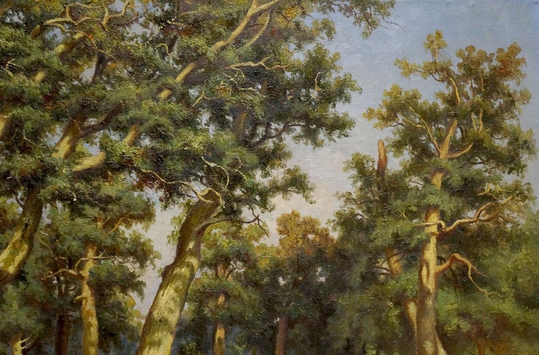 Oil painting Forest landscape - 4