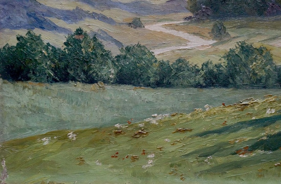 Oil painting Forest landscape - 2