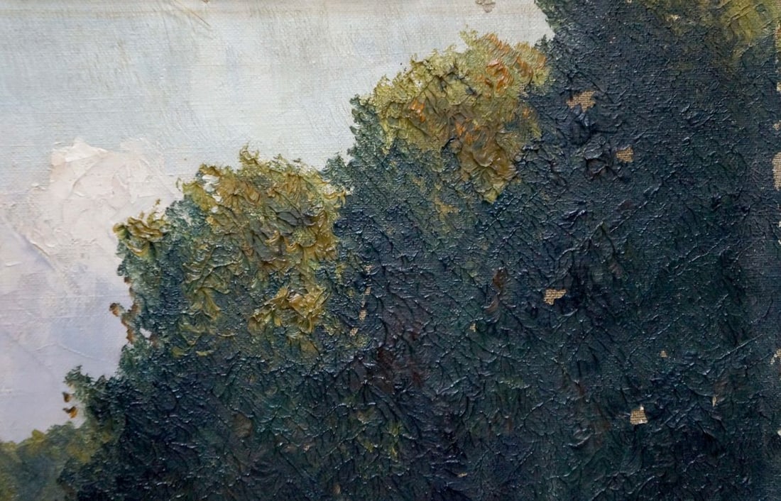 Oil painting Forest landscape - 4