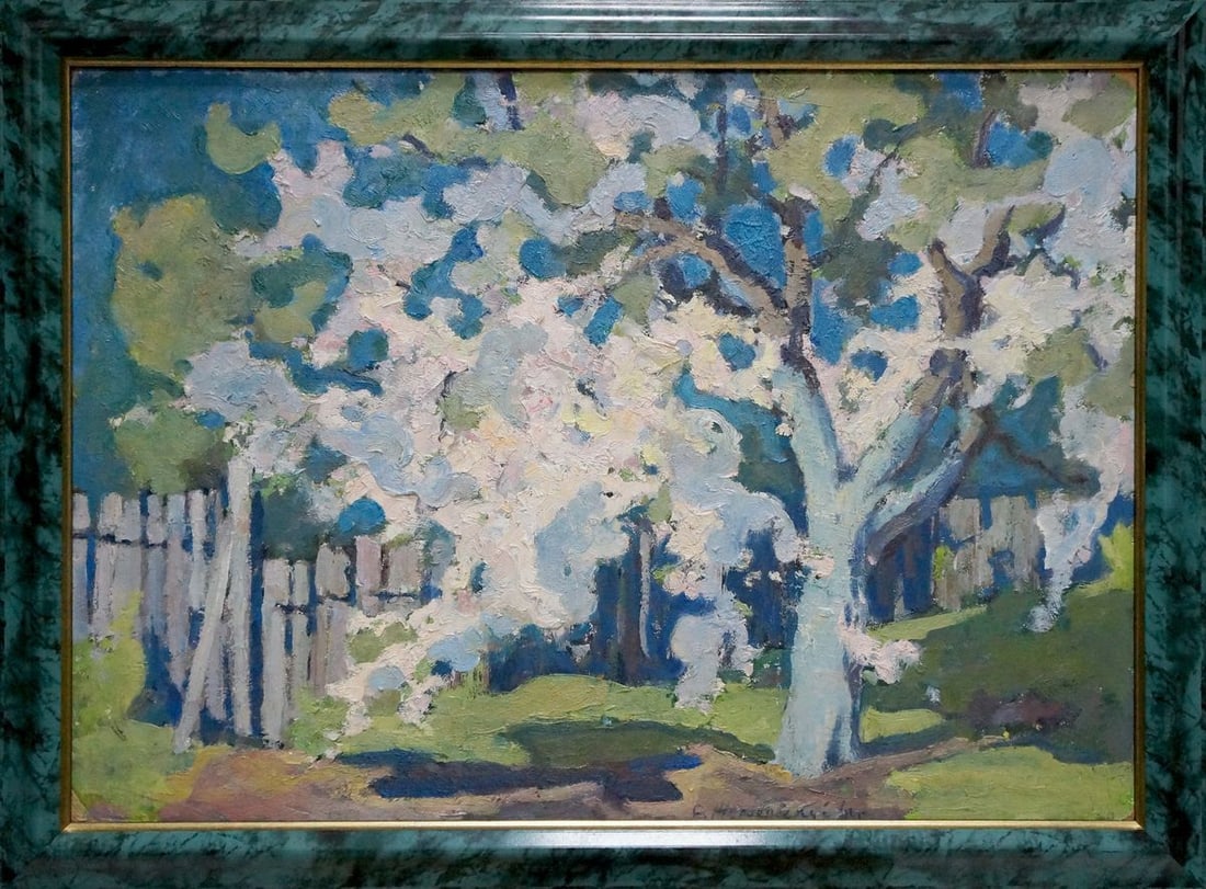 Oil painting Blooming apple tree Zhurakovsky Victor Petrovich: Title: Oil painting Blooming apple tree Zhurakovsky Victor Petrovich Description: Vern 1584 *** ABOUT THIS PAINTING *** * TITLE: "Blooming apple tree" * ARTISTS: Zhurakovsky Victor Petrovich * SIZE: 5