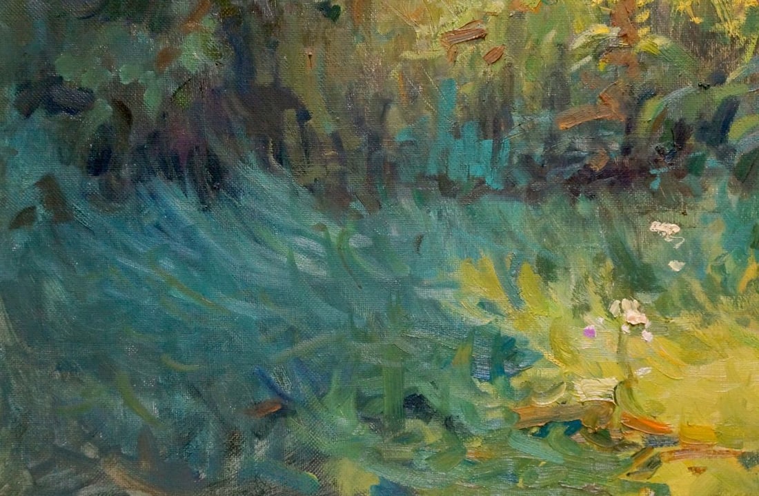 Oil painting Road to the forest Victor Stognut - 2