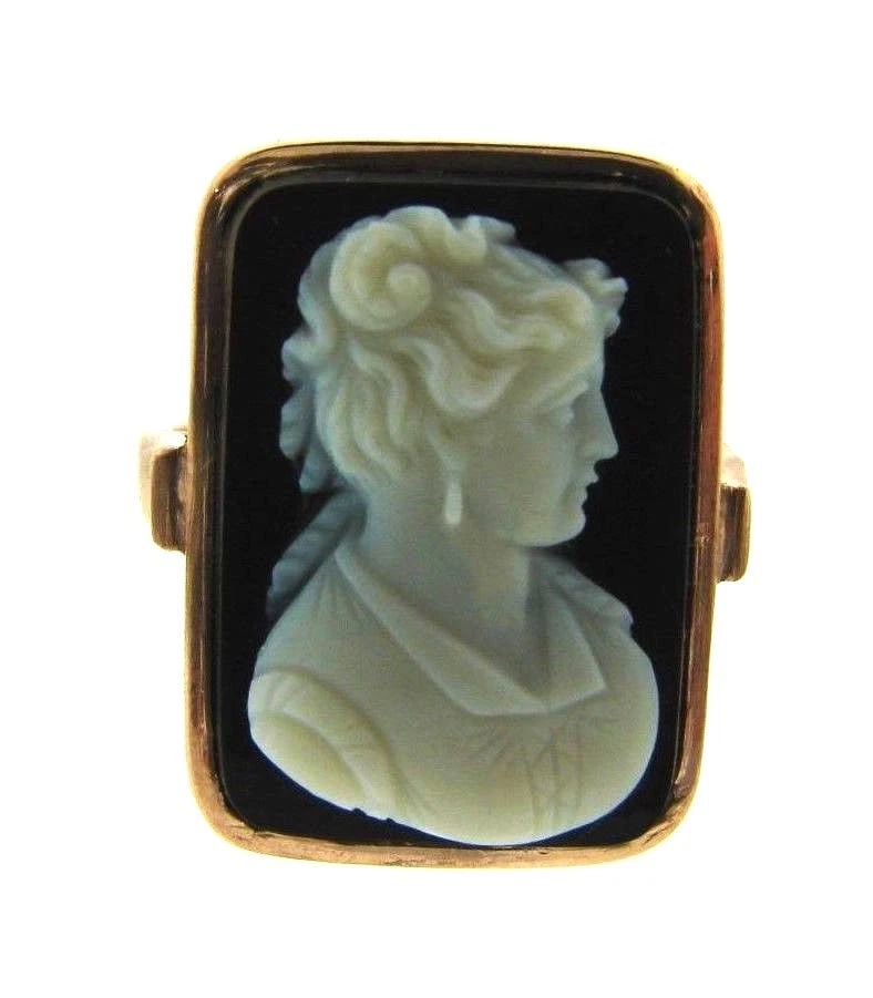 ELEGANT 14k Rose Gold & Cameo Ring (1 of 1)
