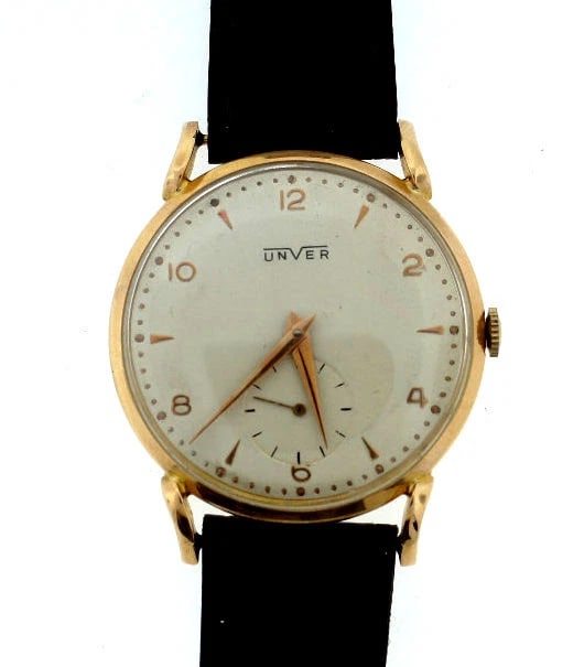 UNVER 18K ROSE GOLD WATCH LEATHER STRAP STAMPED MECHANICAL: Title: UNVER 18K ROSE GOLD WATCH LEATHER STRAP STAMPED MECHANICAL Description: N-GOO UNVER 18K ROSE GOLD WATCH Stylish & Classic! A dream of every woman and man & YOU CAN MAKE IT TRUE! UNVER Now you