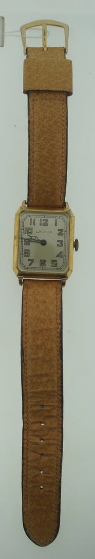 VINTAGE C.1950 LYCEUM WATCH BEIGE STRAP - 2