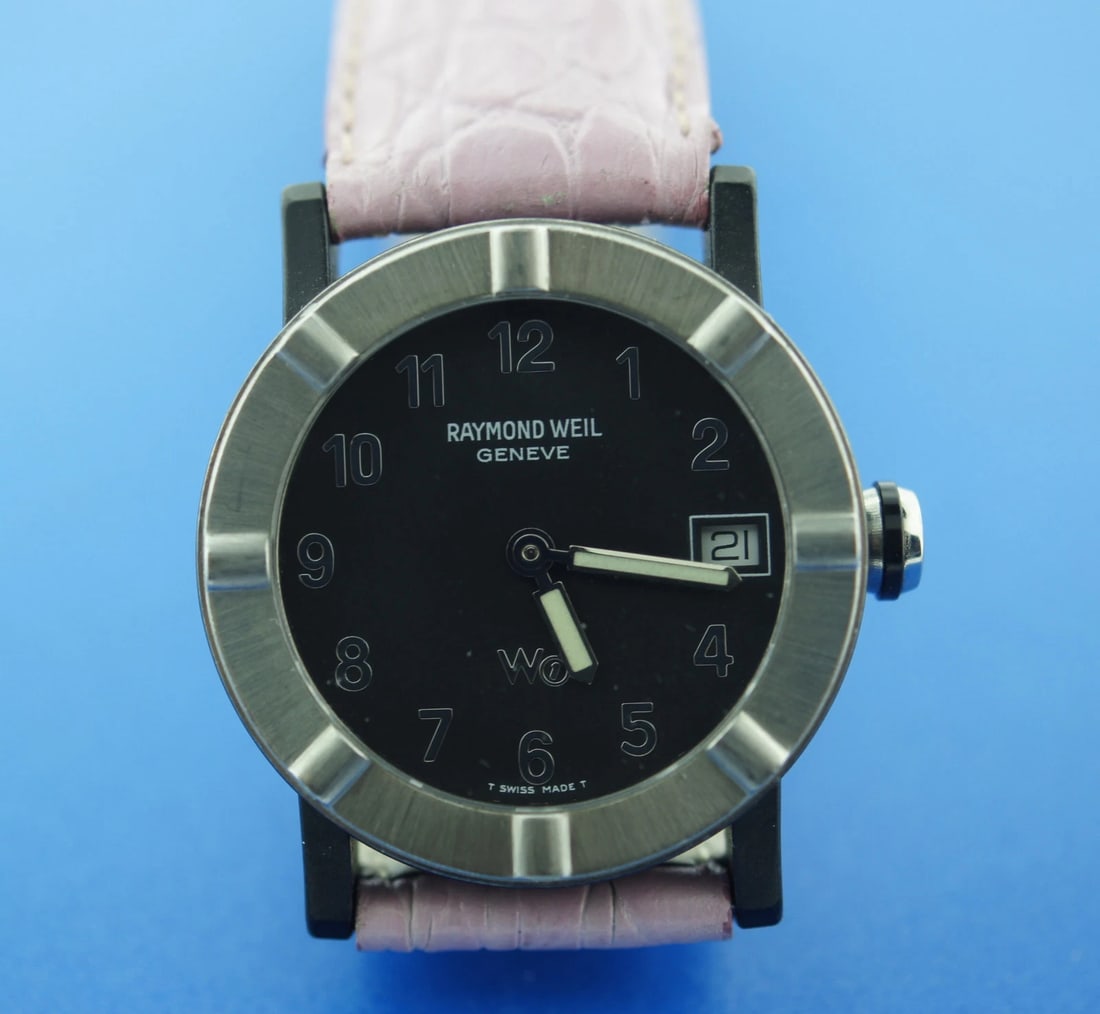 RAYMOND WEIL WATCH WATERPROOF PARSIFAL SAPPHIRE CRYSTAL SWISS MADE PARIS STRAP - 4