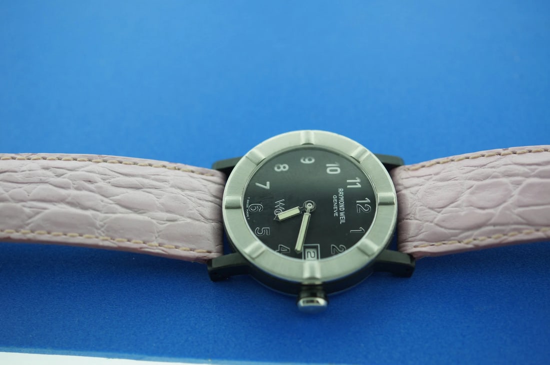 RAYMOND WEIL WATCH WATERPROOF PARSIFAL SAPPHIRE CRYSTAL SWISS MADE PARIS STRAP - 6