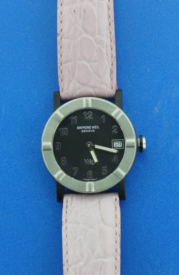 RAYMOND WEIL WATCH WATERPROOF PARSIFAL SAPPHIRE CRYSTAL SWISS MADE PARIS STRAP - 8