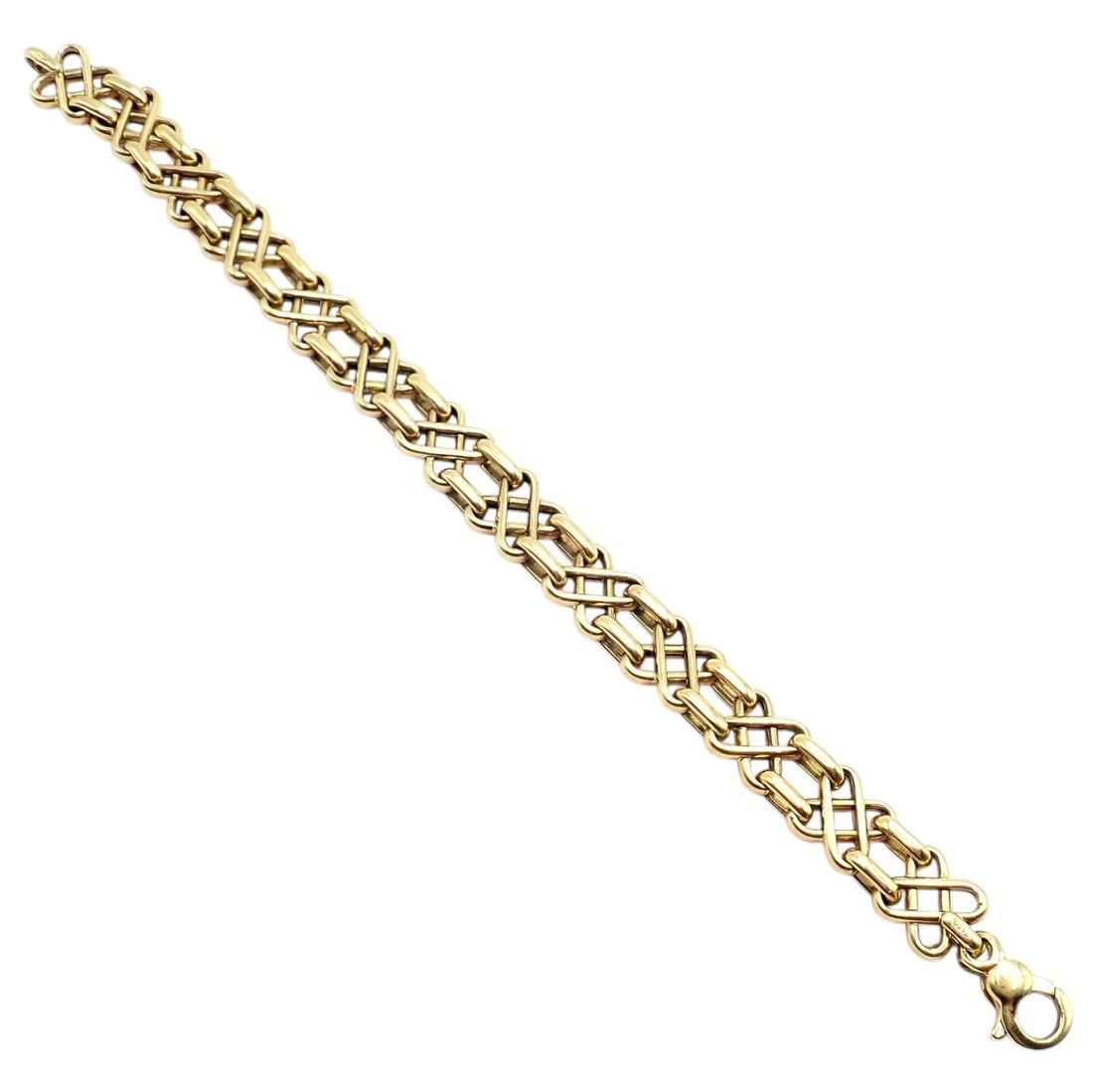 Authentic Vintage! Tiffany & Co 18k Yellow Gold Basket Weave Bracelet - 6