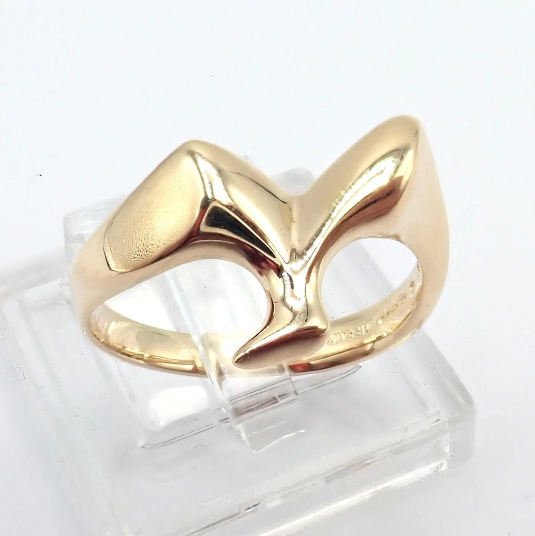 Authentic! Vintage Tiffany & Co. 18k Yellow Gold Peretti Bird Ring Sz 5 - 8