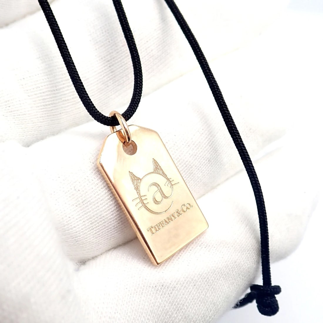 Rare! Tiffany & Co 18k Rose Gold Cat Street Tokyo Harajuku Japan Medium Necklace - 6