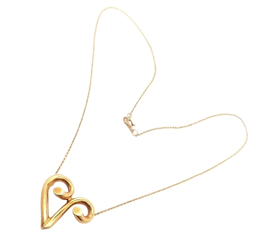 Tiffany & Co Picasso 18k Yellow Gold Large Zodiac Aries Pendant Necklace - 2