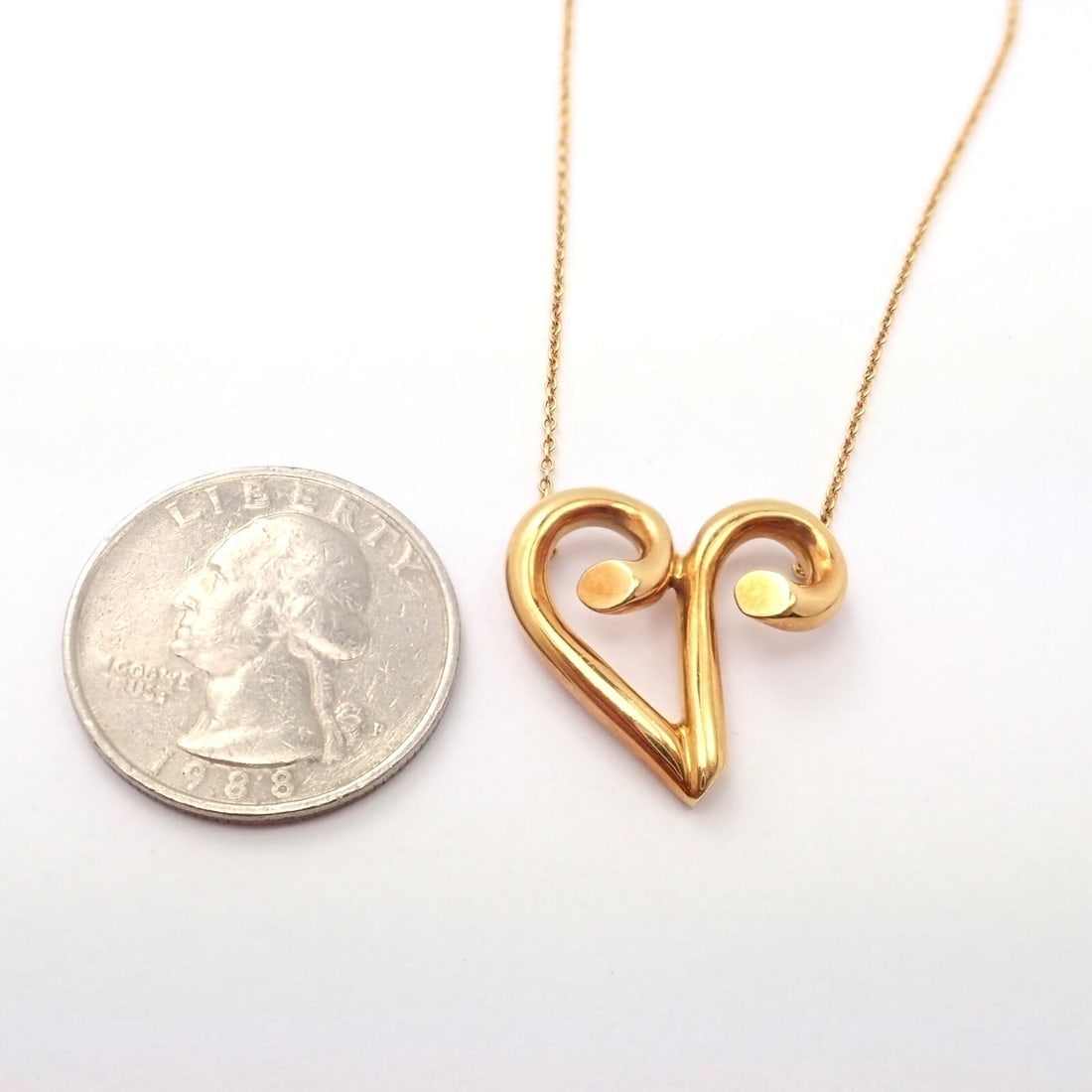 Tiffany & Co Picasso 18k Yellow Gold Large Zodiac Aries Pendant Necklace - 4