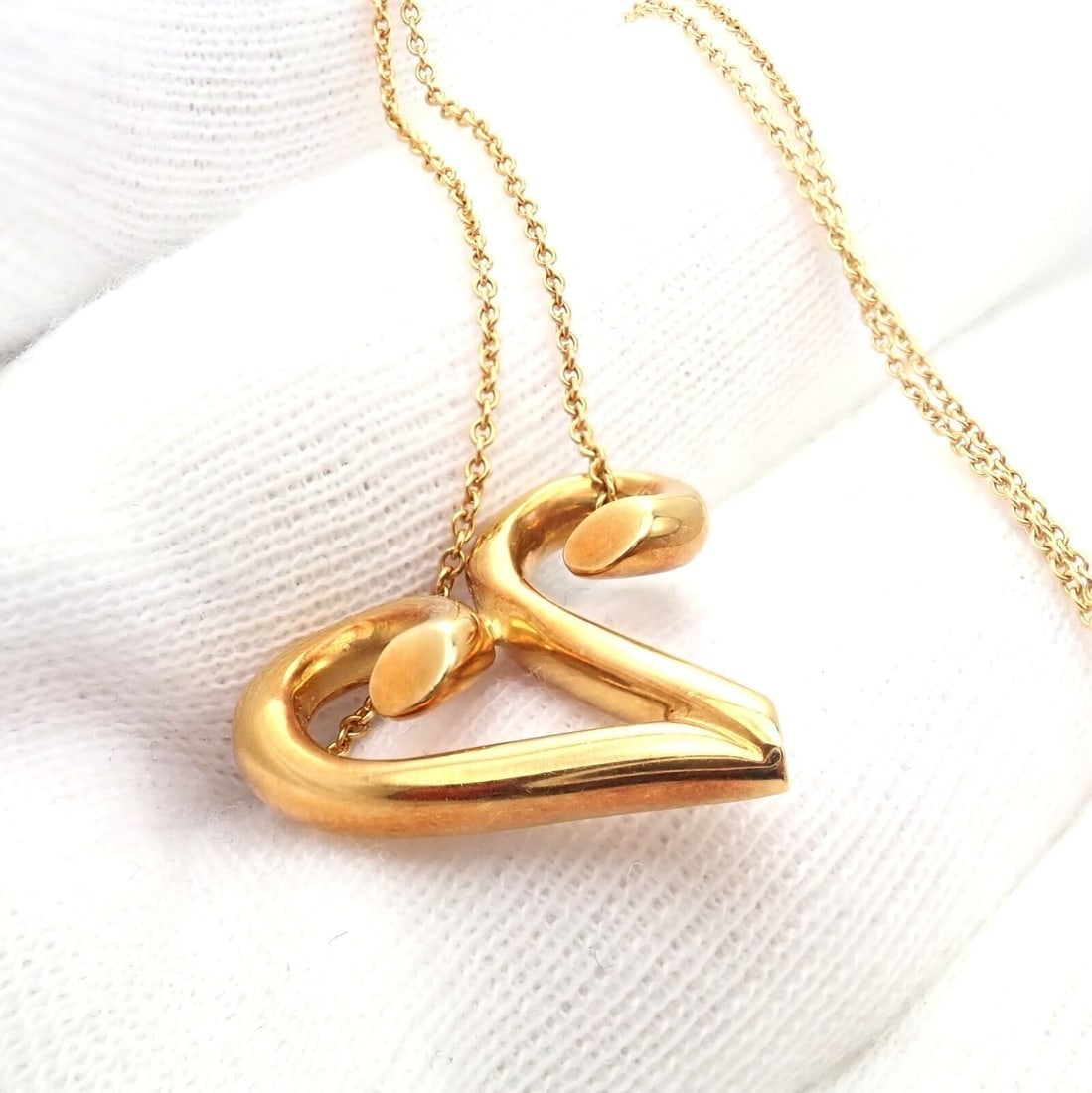 Tiffany & Co Picasso 18k Yellow Gold Large Zodiac Aries Pendant Necklace - 8