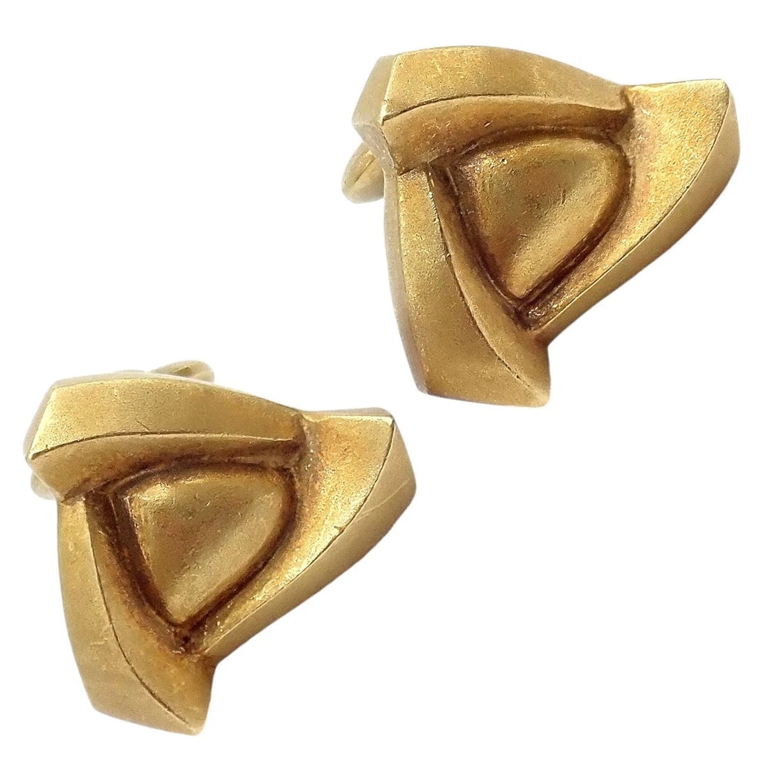 Rare! Vintage Kieselstein Cord 18k Yellow Gold Alligator Eye Cufflinks 1990 - 7