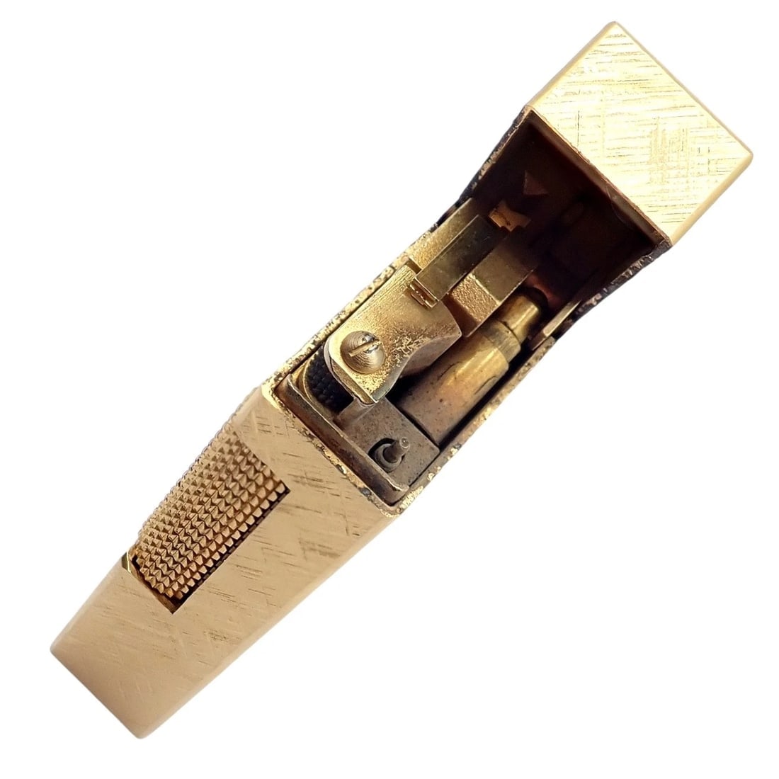 Vintage Dunhill Gold Plated Rollagas Lighter 1970's Monogrammed - 10