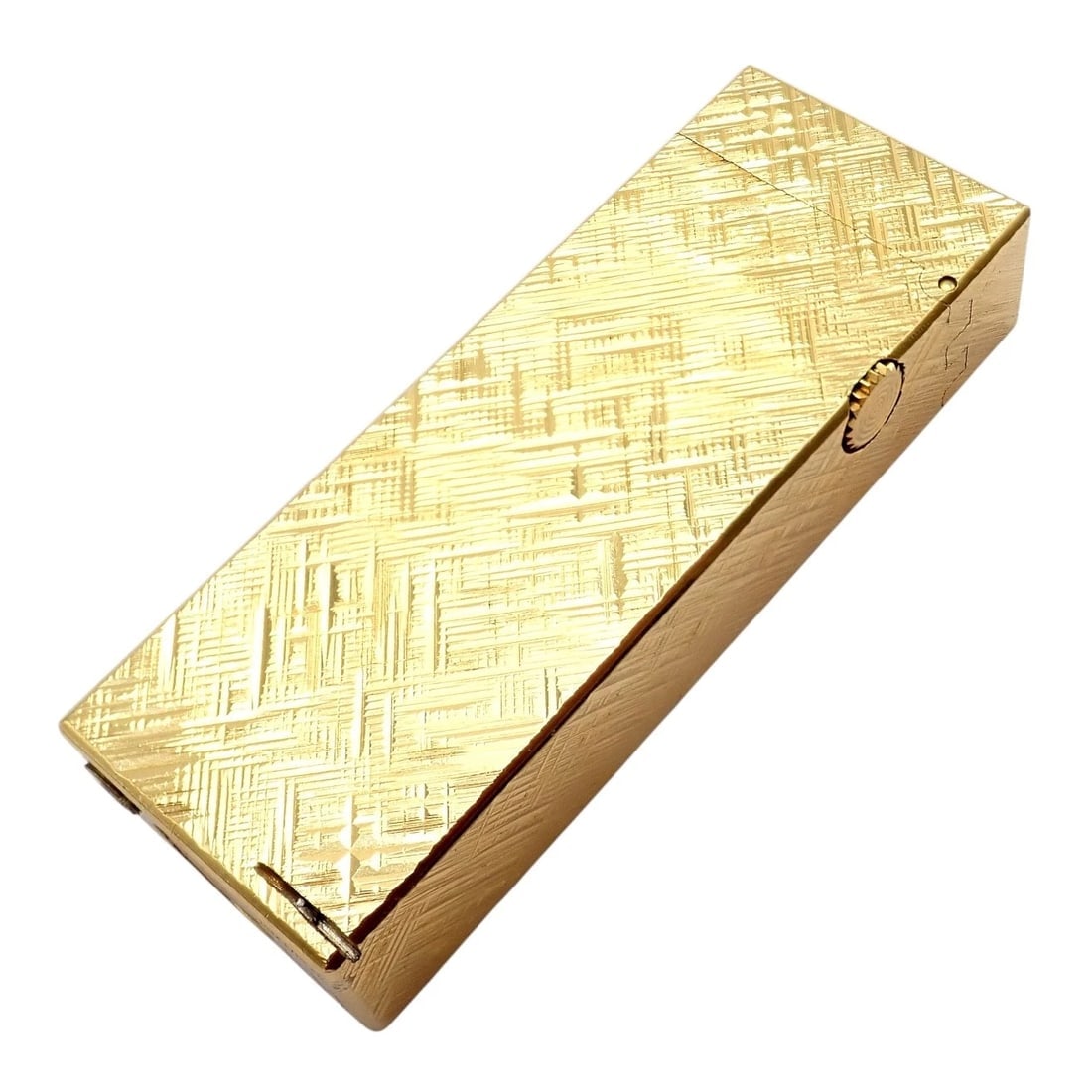 Vintage Dunhill Gold Plated Rollagas Lighter 1970's Monogrammed - 2