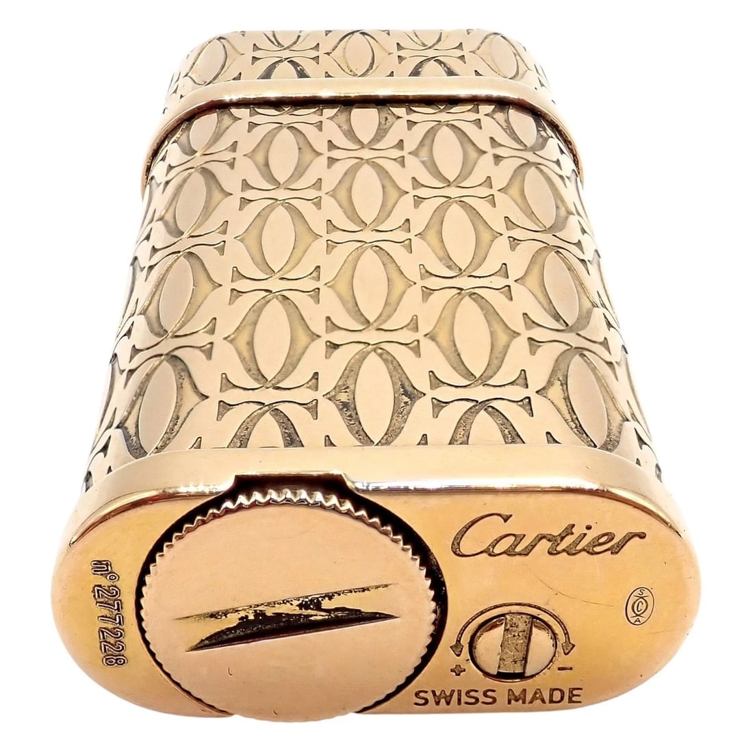 Vintage Cartier Pasha Rose Gold Tone Lighter - 2