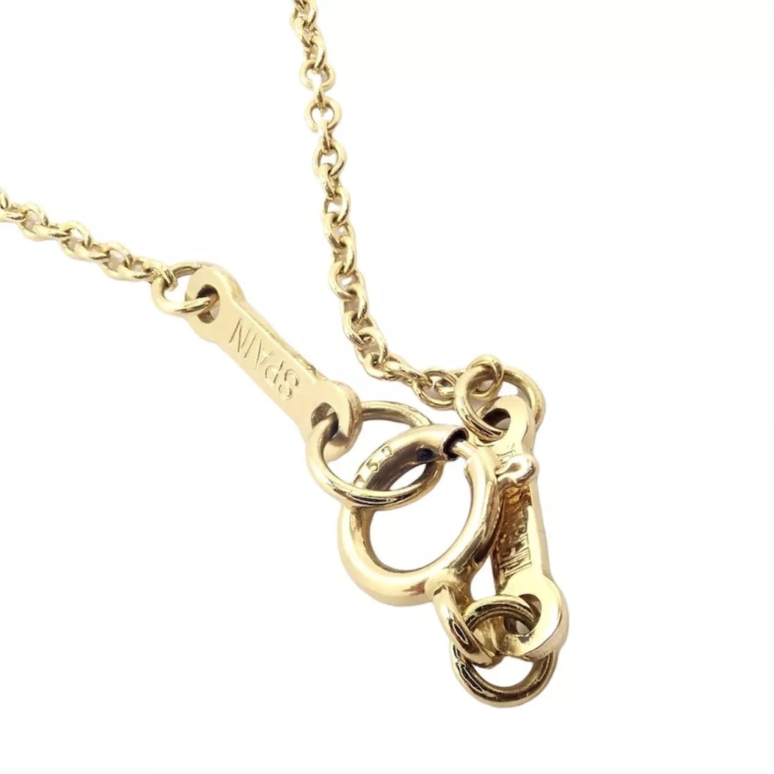 Tiffany & Co 18k Yellow Gold Rectangle Concave Disc ID Necklace - 8