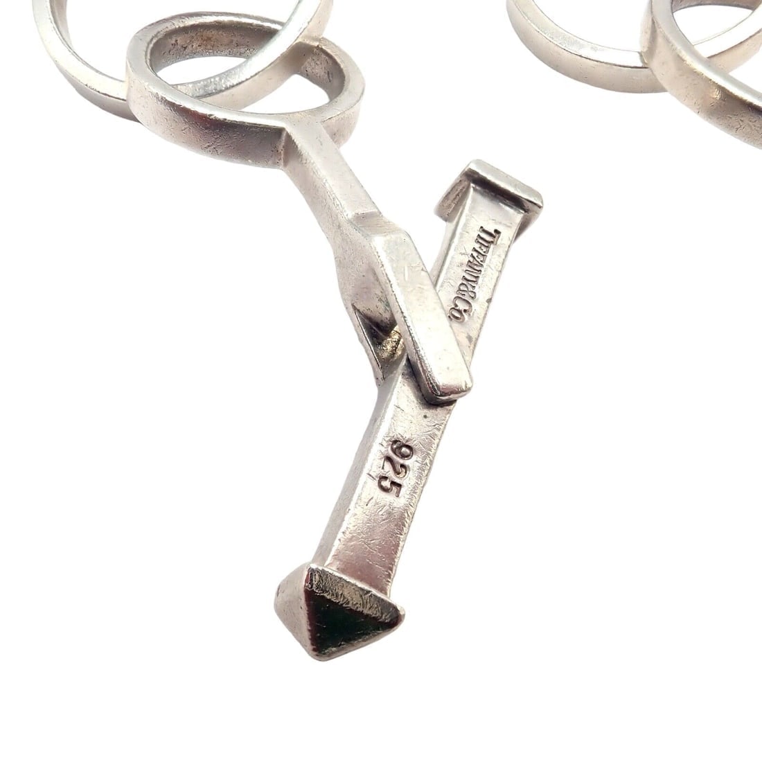 Rare! Tiffany & Co Picasso Sterling Silver Circle Link Long 34" Circle Necklace - 6