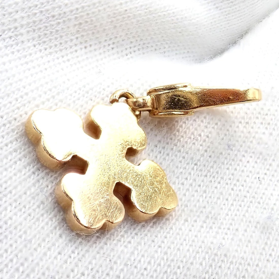 Rare! Bvlgari Bulgari 18k Yellow Gold Maltese Cross Charm Pendant - 6