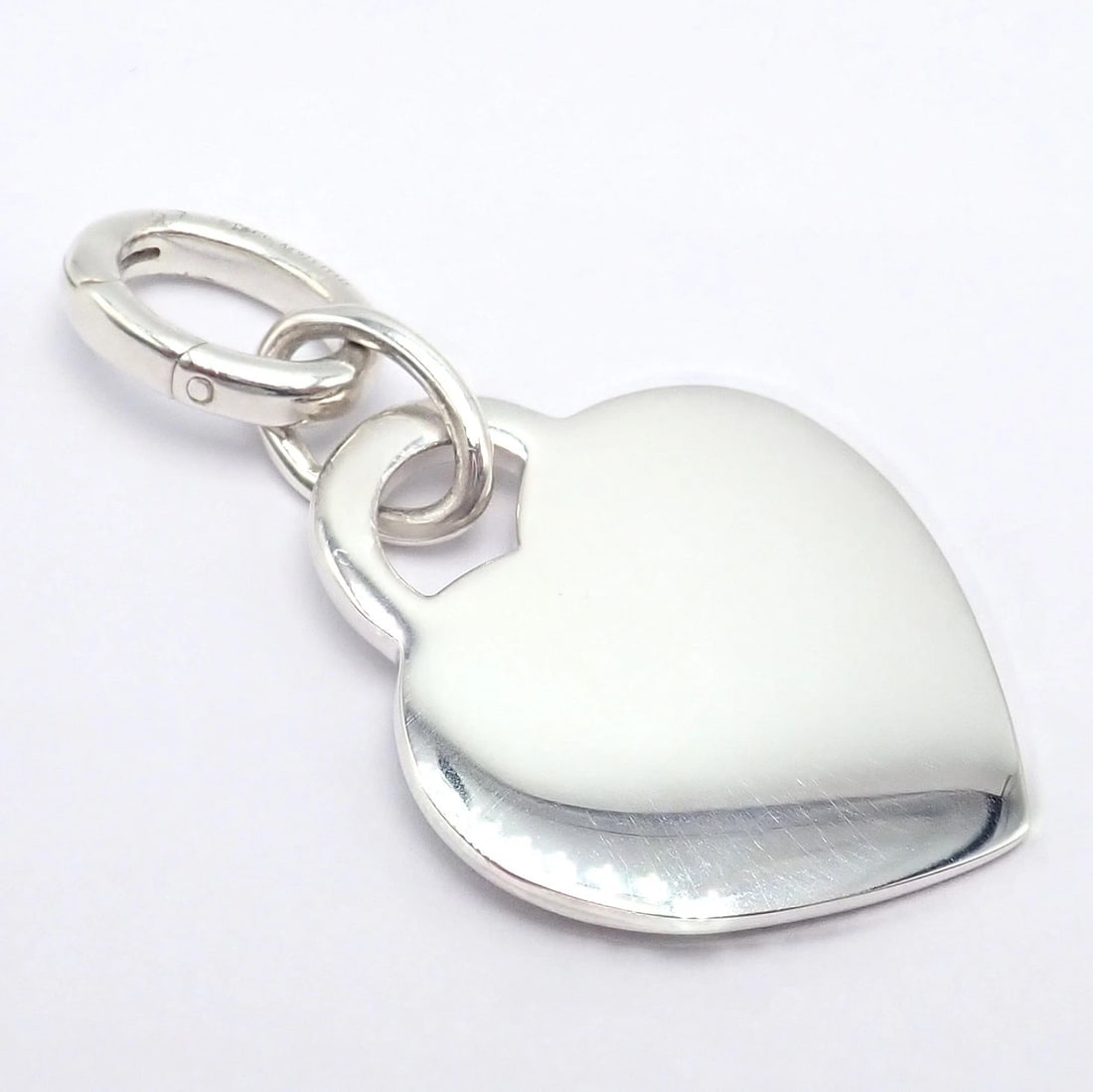 Tiffany & Co Silver Heart Tag Charm + Toggle Bracelet + Oval Jump Ring Clasp - 8