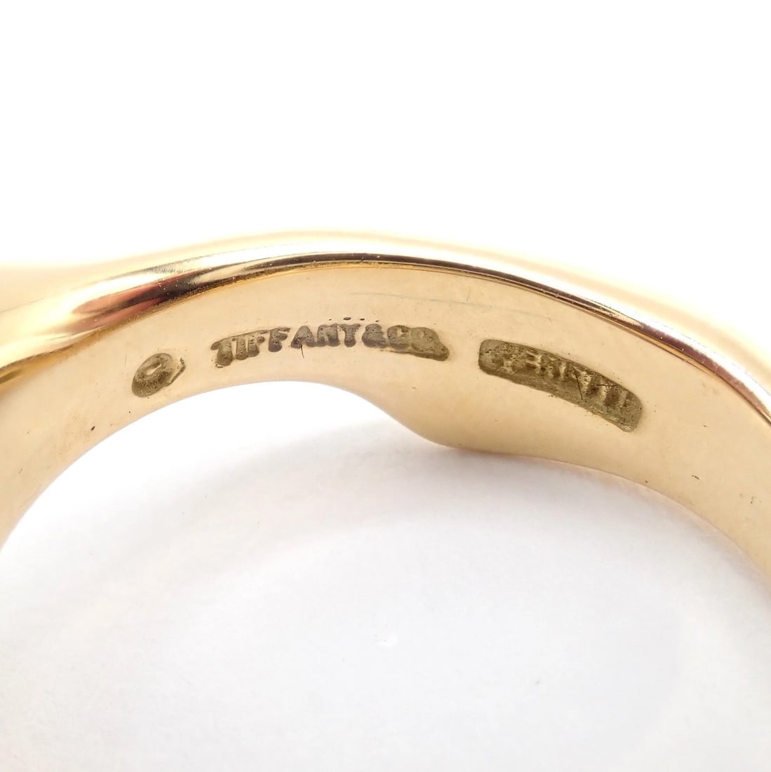 Authentic! Vintage Tiffany & Co. 18k Yellow Gold Peretti Calla Lily Ring Sz 5 - 3