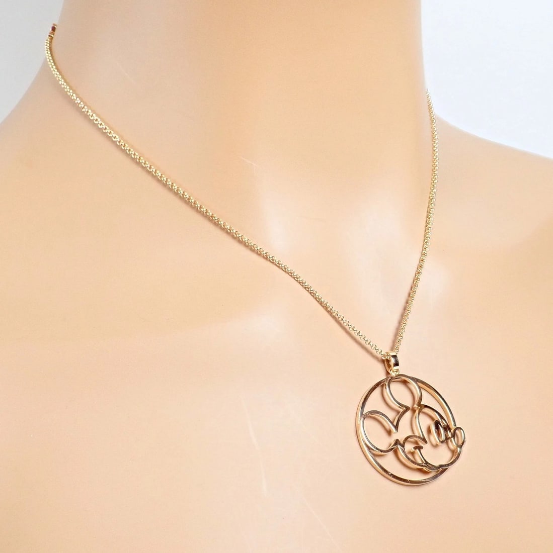 Rare! Chopard Disney World 18k Rose Gold Mickey Mouse Necklace - 10