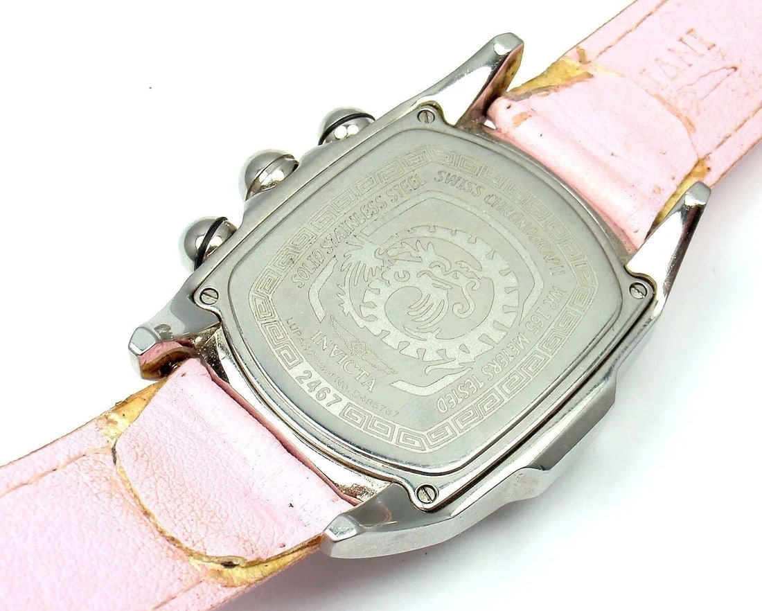 Rare! Invicta Large Dragon Lupah Pink Mother of Pearl Quartz Mens Watch 2467 - 5