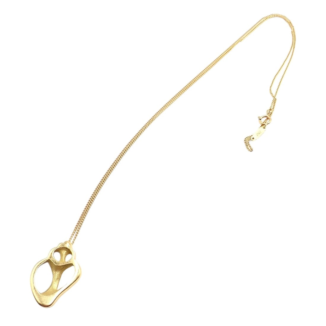 Authentic! Vintage Tiffany & Co 18K Yellow Gold Sea Shell Pendant Necklace 1980 - 5