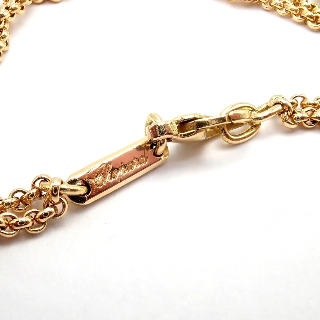 Authentic! Chopard 18k Yellow Gold Large Happy Elephant Pendant Necklace - 8