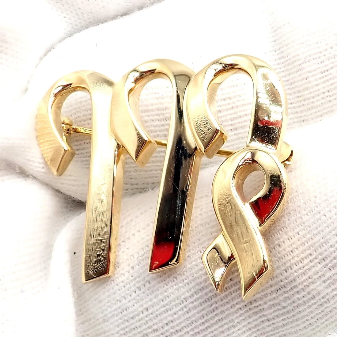 Authentic! Tiffany & Co Paloma Picasso 18k Yellow Gold Zodiac Virgo Pin Brooch - 3