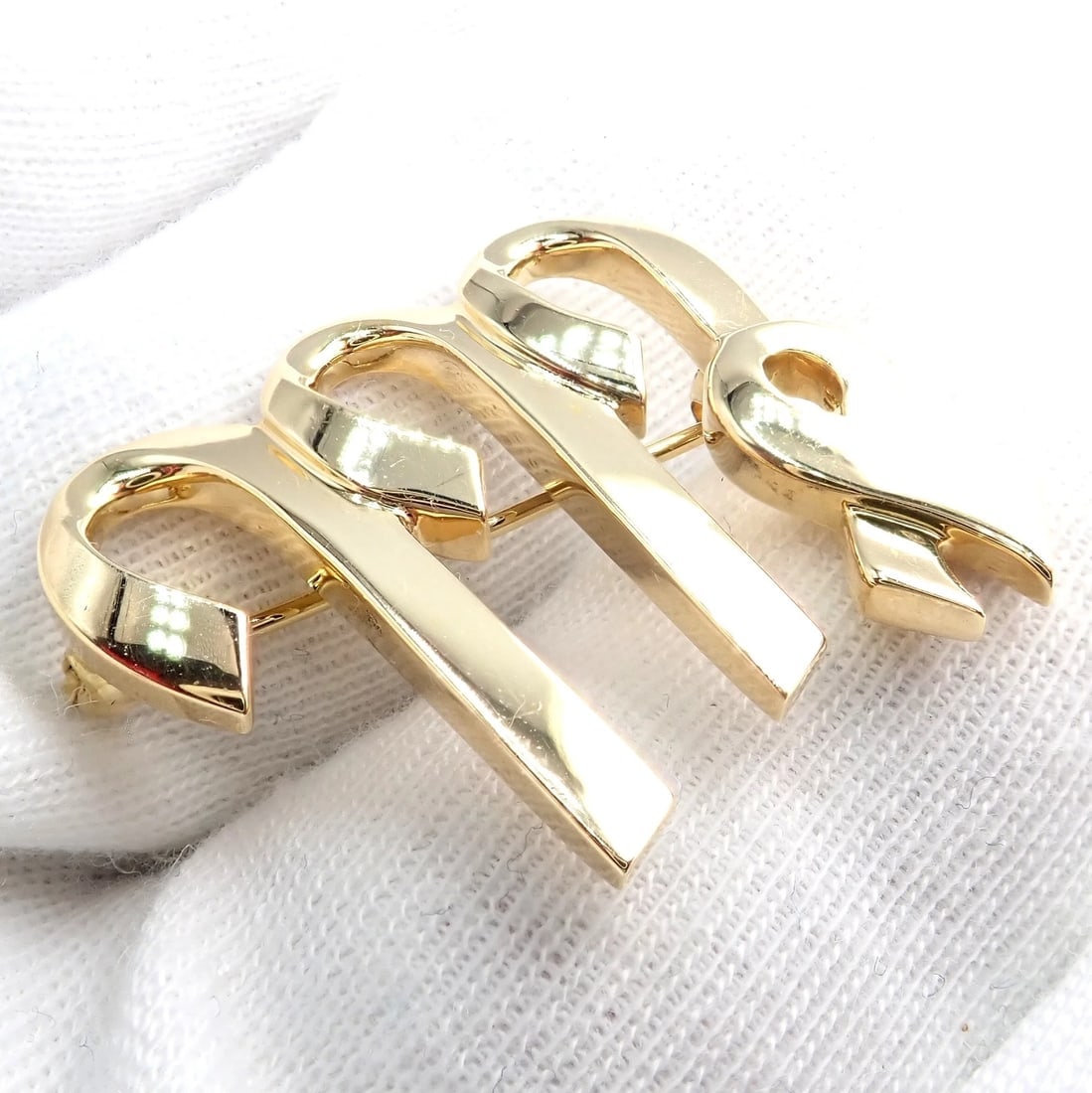 Authentic! Tiffany & Co Paloma Picasso 18k Yellow Gold Zodiac Virgo Pin Brooch - 4