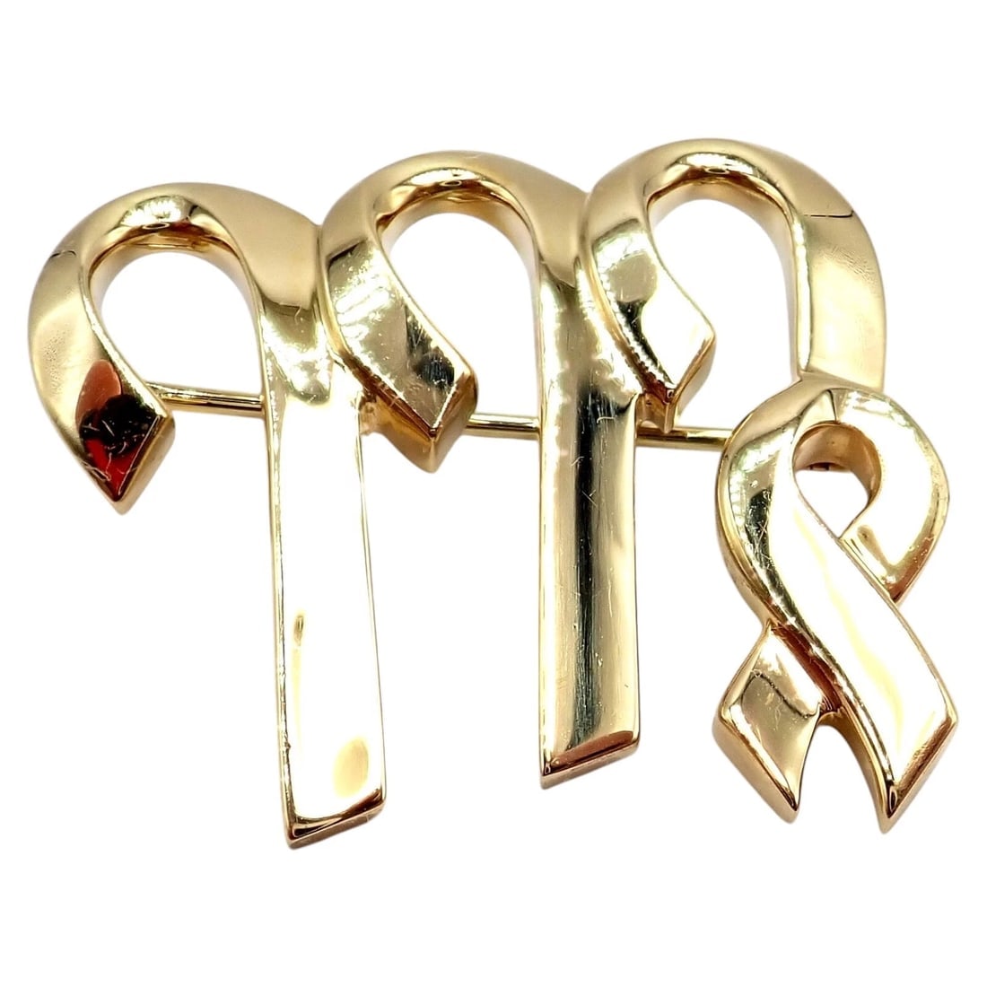 Authentic! Tiffany & Co Paloma Picasso 18k Yellow Gold Zodiac Virgo Pin Brooch - 9