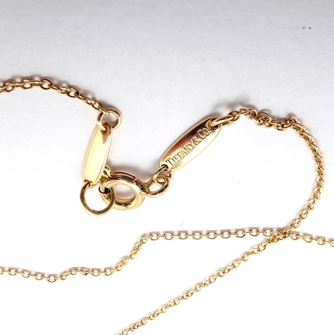Tiffany & Co Peretti 18k Yellow Gold Large Open Heart Rock Crystal Necklace - 6