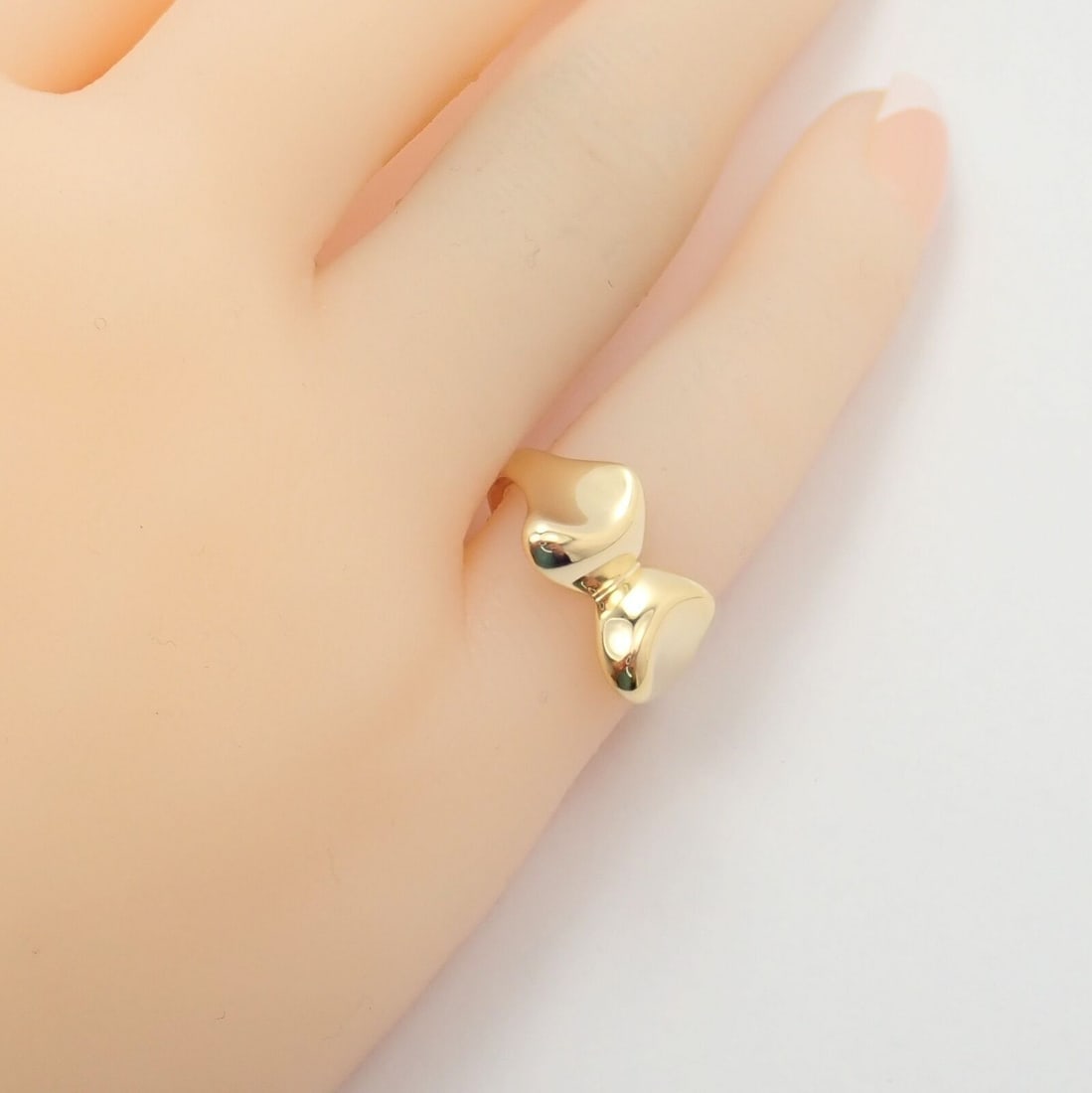Tiffany & Co. 18k Yellow Gold Peretti Butterfly Bow Ring Sz 5.5 - 3