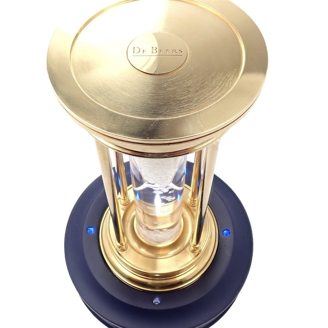 Authentic! De Beers Limited Edition Millennium 2000 Diamond Brass Hourglass - 6