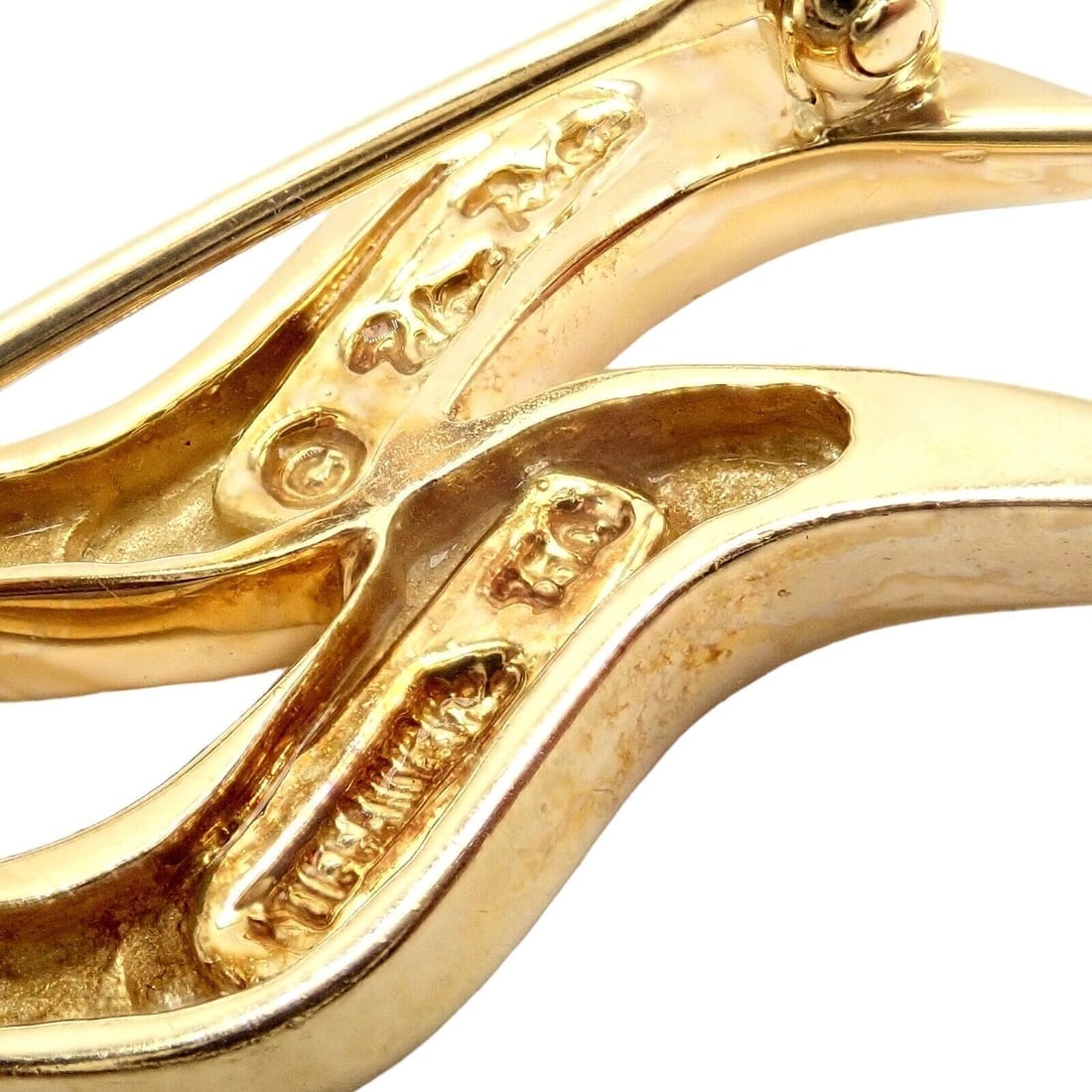 Authentic! Tiffany & Co 18k Yellow Gold Picasso Zodiac Aquarius Brooch Pin - 4