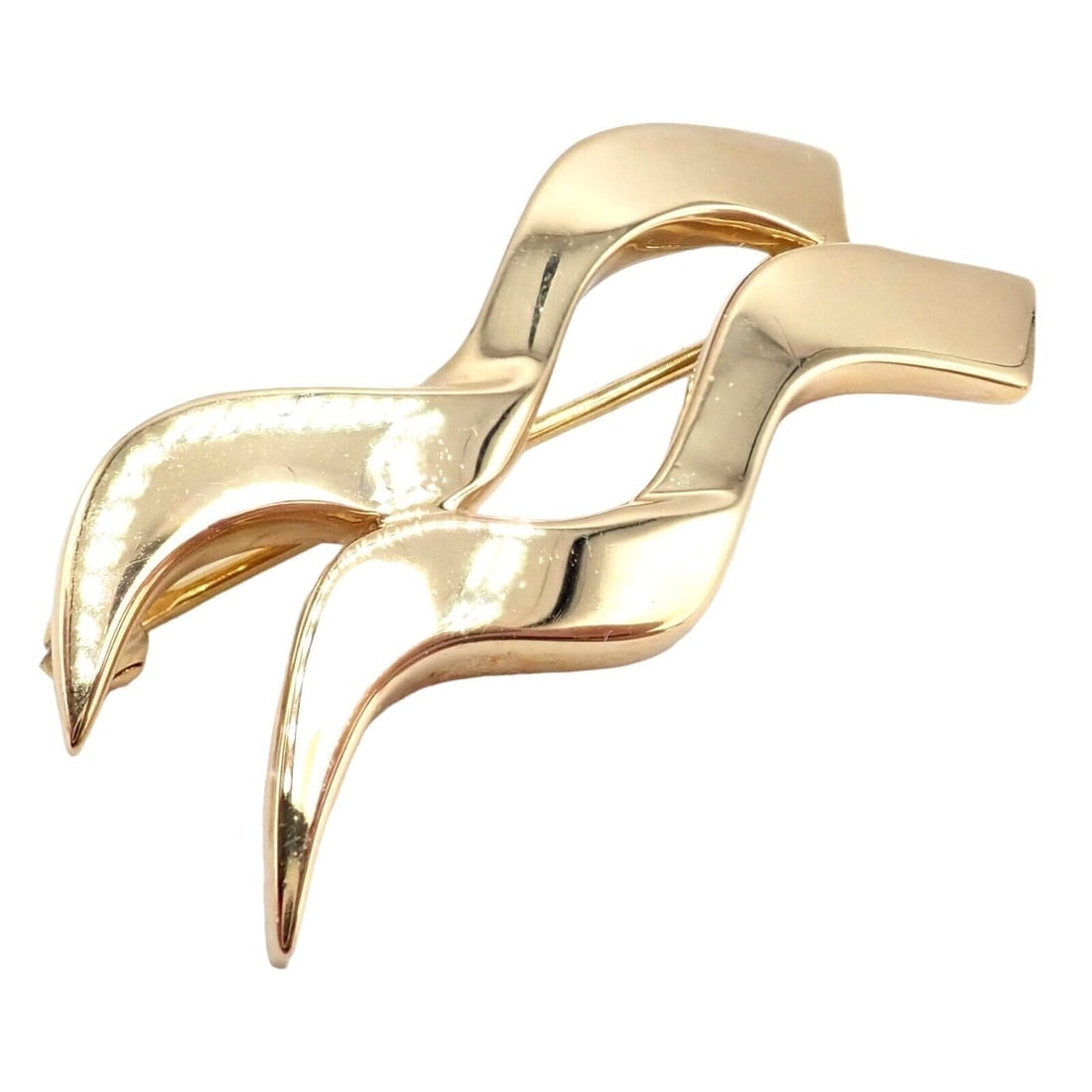 Authentic! Tiffany & Co 18k Yellow Gold Picasso Zodiac Aquarius Brooch Pin - 8